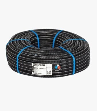 Gaine annelée Ø20-100m Flexpro+, Noir