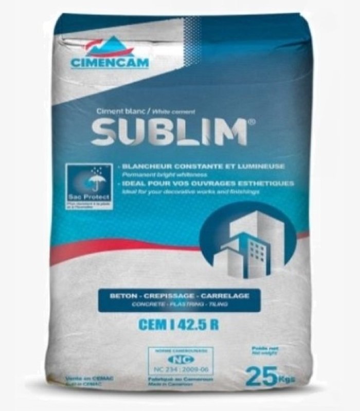 Ciment Blanc Sublim Cimencam 42.5 – 25Kg