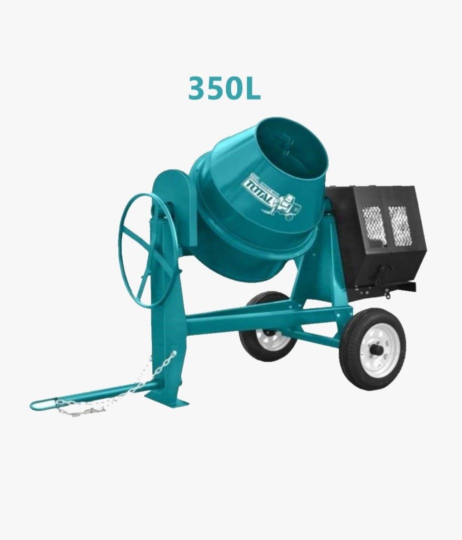 Bétonnière Thermique – TOTAL TCM350-2 – 350 Litres – 6.6 KW – 9HP