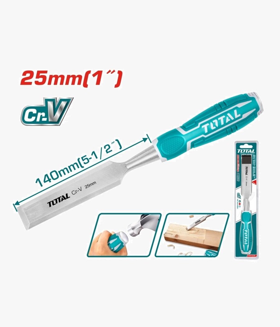 Ciseau à bois 1 » – Total THT41256 – 25 mm