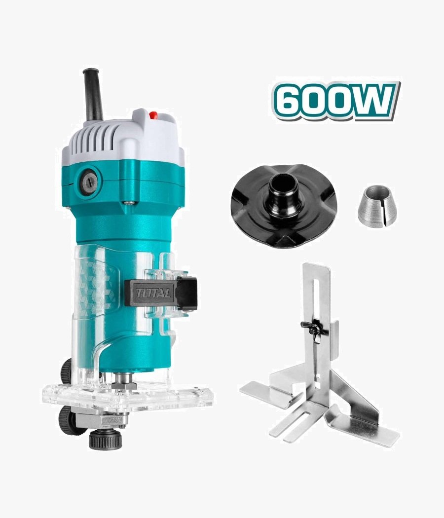 Routeur à Main – Fraiseuse Total TLT6001 – 600W – 34500 tr/min